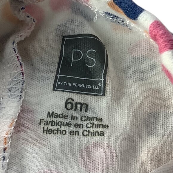 Lot of 2pc PS By The Peanutshell Baby Girl Pants 6M Polka Dot & Ballerina Prints - Picture 4 of 12